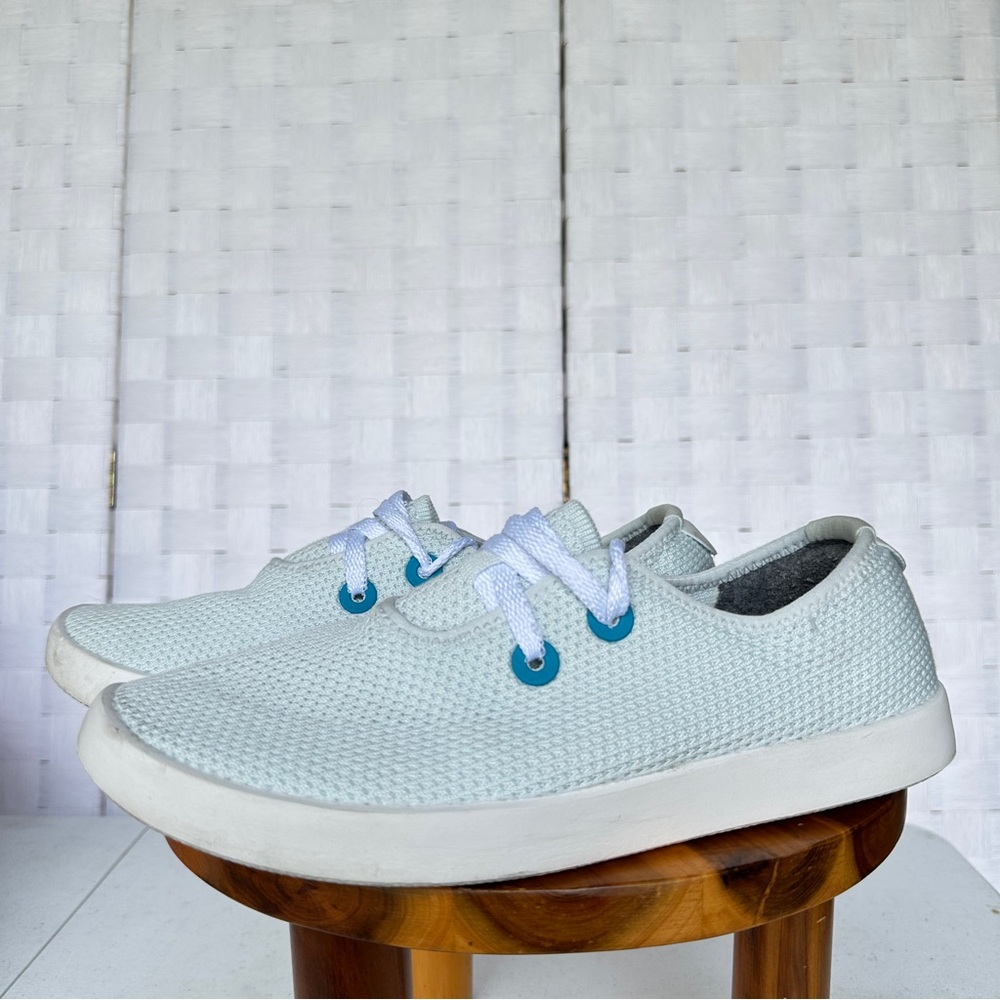 Allbirds Gray and Light Blue Sneakers